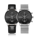 Stainless steel belt ultra-thin dial quartz watch waterproof casual simple men's watch